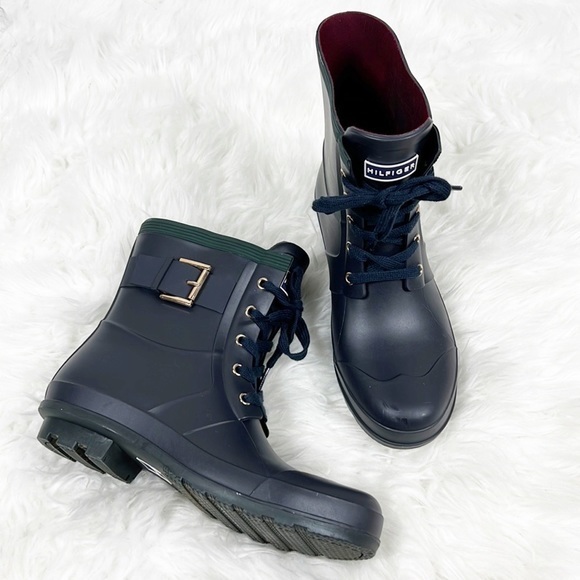 Tommy Hilfiger Renegade Short Rubber Rain Boots - Picture 1 of 6